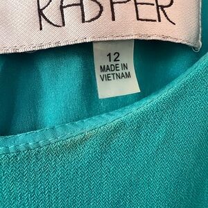 Kasper Turquoise Blouse